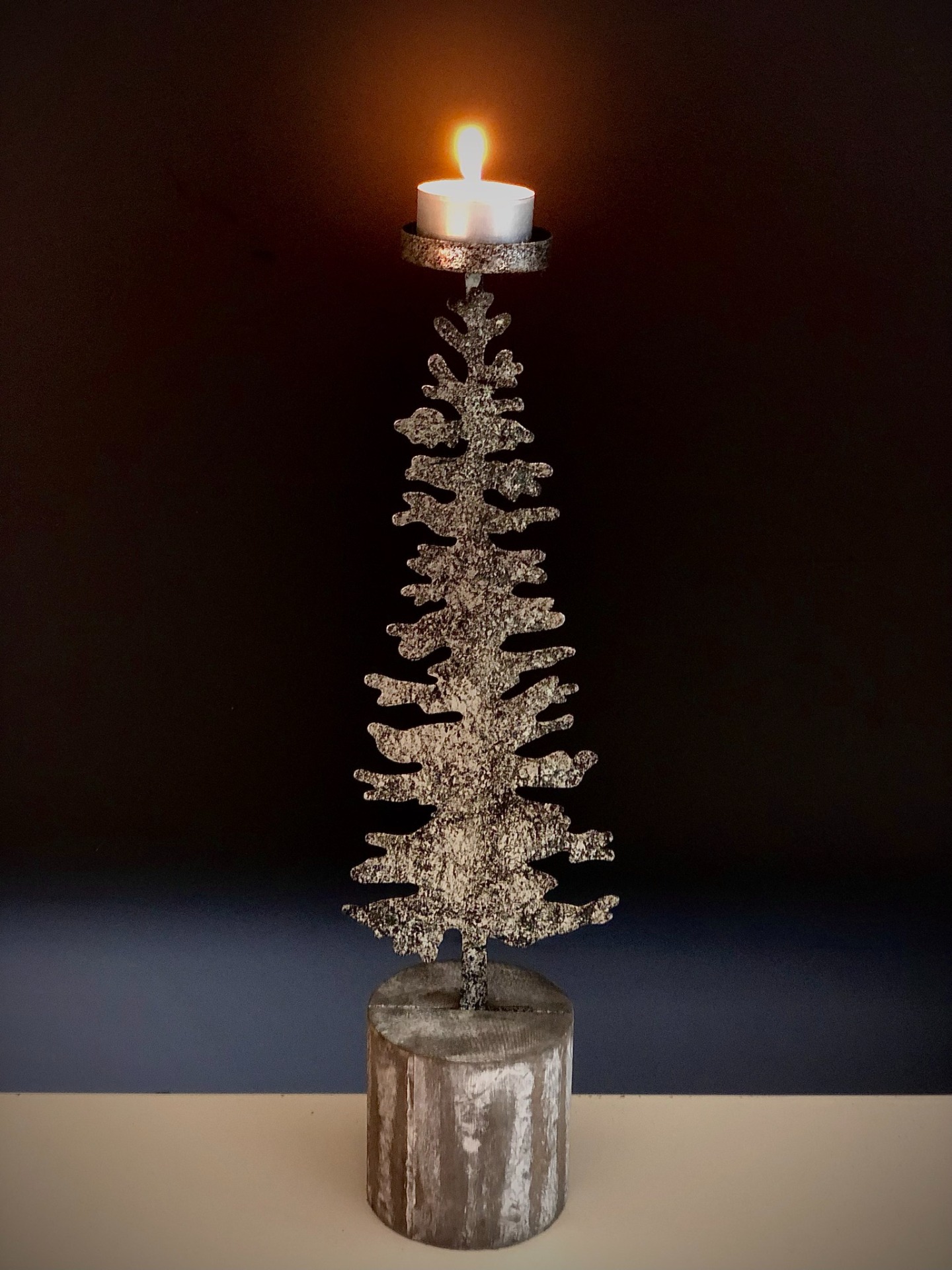 Candle holder Christmas tree 39 cm hoog